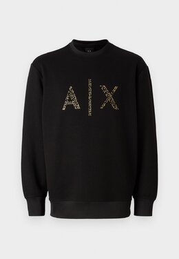 Armani Exchange: Чёрная толстовка 