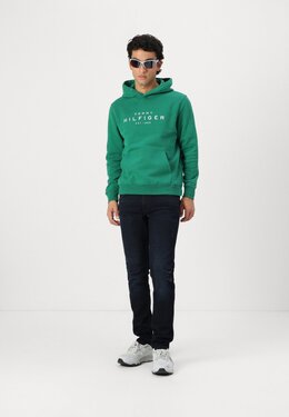 Tommy Hilfiger: Зелёная толстовка 