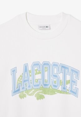 Lacoste: Белая толстовка 