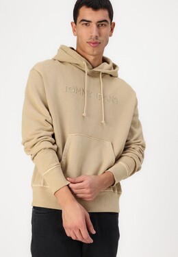 Tommy Jeans: Бежевая толстовка 