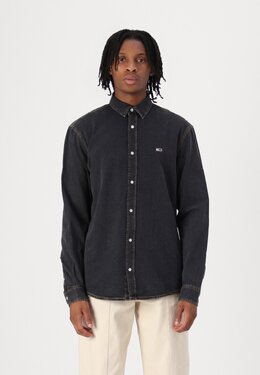 Tommy Jeans: Чёрная рубашка 