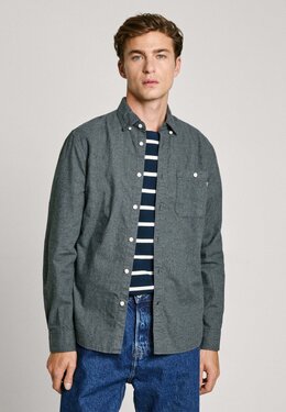 Pepe Jeans: Серая рубашка 