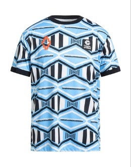 Marcelo Burlon: Голубая футболка 