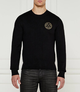 Versace Jeans Couture: Чёрный свитер 
