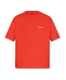 Balenciaga: Красная футболка 