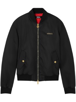 Versace: Куртка с вышивкой 