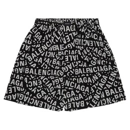 Balenciaga: Чёрные шорты 