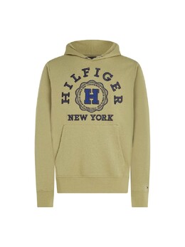 Tommy Hilfiger: Зелёная толстовка 
