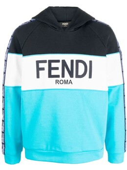 Fendi: Синяя толстовка 