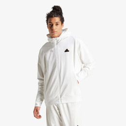 Adidas: Белая толстовка 