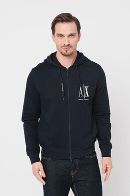 Armani Exchange: Синяя толстовка 