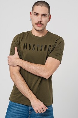 Mustang: Зелёная футболка 