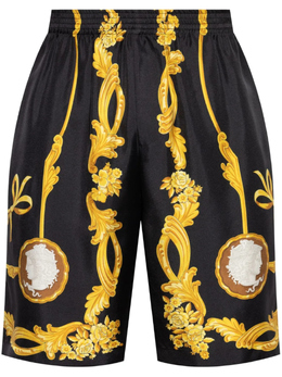 Versace: Чёрные шорты 