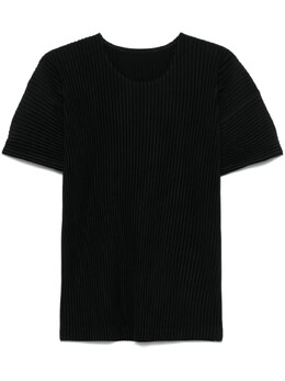 Homme Plissé Issey Miyake: Чёрная футболка 