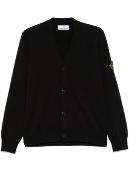 Stone Island: Чёрный кардиган  Compass
