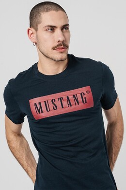 Mustang: Синяя футболка 