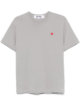 Comme Des Garçons Play: Серая футболка 