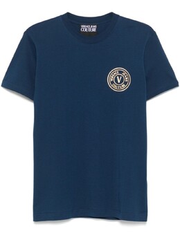 Versace Jeans Couture: Синяя футболка 