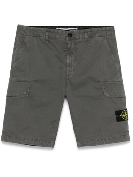 Stone Island: Серые шорты  Compass