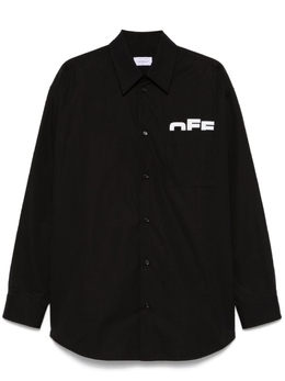Off-White: Чёрная рубашка 