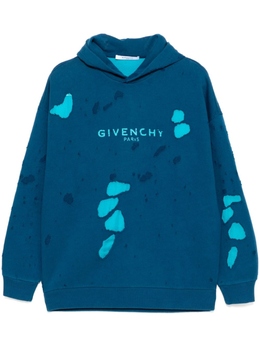 Givenchy: Синяя толстовка 