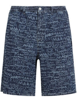 Marni: Синие шорты 