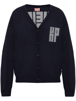 Kenzo: Синий кардиган 