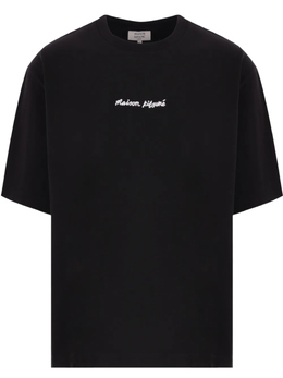 Maison Kitsuné: Чёрная футболка 