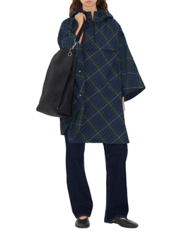 Burberry: Синее пальто 