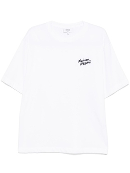 Maison Kitsuné: Футболка с вышивкой 