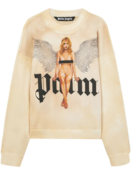 Palm Angels: Толстовка со стразами 