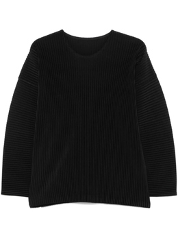 Homme Plissé Issey Miyake: Чёрная футболка 