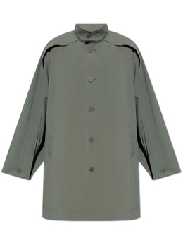 Homme Plissé Issey Miyake: Пальто с воротником 