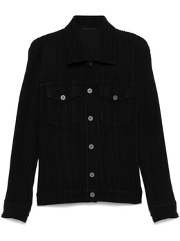 Homme Plissé Issey Miyake: Чёрная куртка 