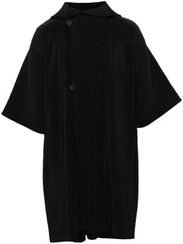 Homme Plissé Issey Miyake: Пальто с капюшоном 