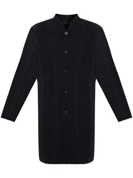 Homme Plissé Issey Miyake: Чёрное пальто 