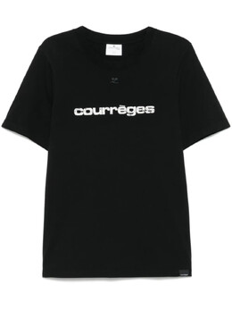 Courreges: Футболка с принтом 