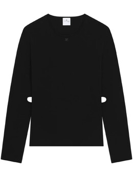 Courreges: Чёрный свитер 