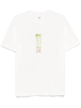 C.P. Company: Белая футболка 