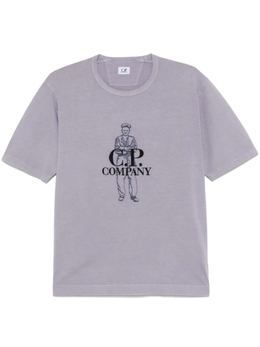 C.P. Company: Фиолетовая футболка 