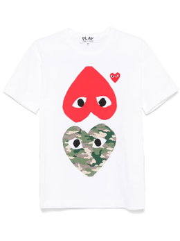 Comme Des Garçons Play: Футболка с принтом 