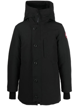 Canada Goose: Чёрный пуховик  Chateau