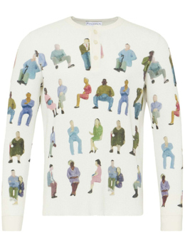 JW Anderson: Белый свитер 