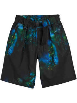 Adidas: Чёрные шорты  AOP
