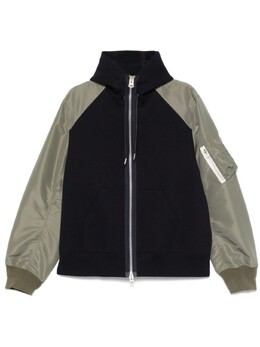 Sacai: Синяя толстовка 