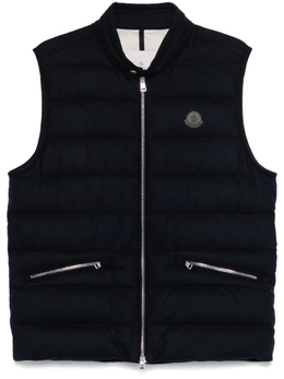 Moncler: Синий жилет 