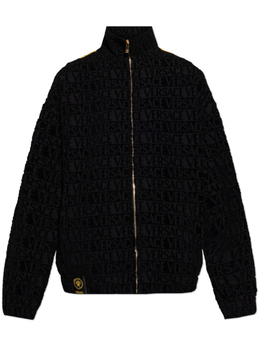 Versace: Чёрная толстовка  Baroque