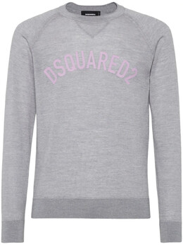 Dsquared2: Серый свитер 