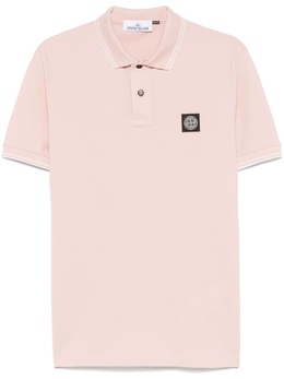 Stone Island: Розовая рубашка  Compass