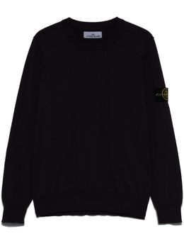 Stone Island: Фиолетовый свитер  Compass